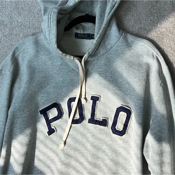 Polo by Ralph Lauren Gray Sweatshirt with Navy Accents - Picture 4 of 10